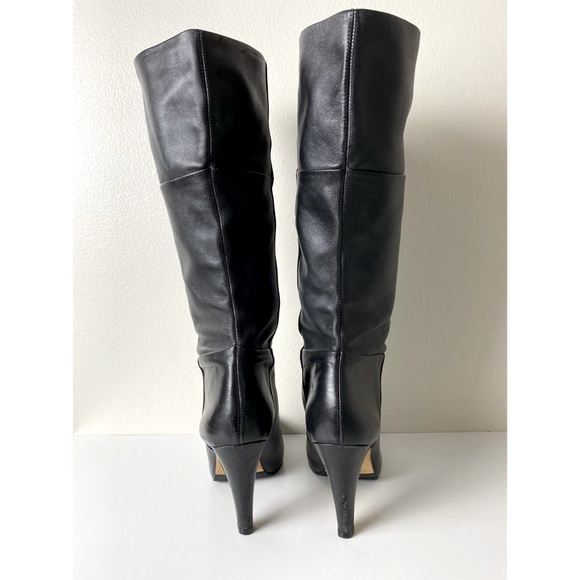 Buffalo London High Heeled Black Boot Slip-On Size 8.5 or 39. Made in Brazil - Picture 4 of 6